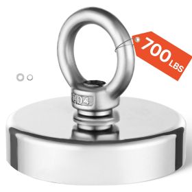Fishing Magnet, 700 LBS/318 Kg Pulling Force Super Strong Neodymium Fishing Magnet