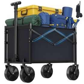 Foldable trolley, equipped with wheels, with a load capacity of 220 pounds, a sturdy and durable mini foldable portable van with adjustable handl (Color: Black)